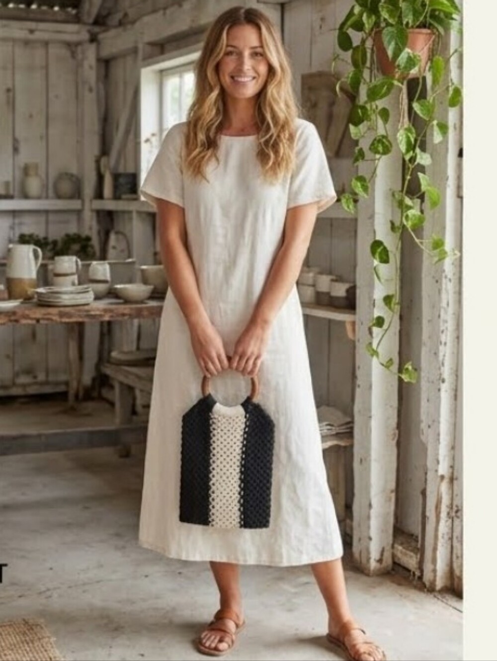 LAUDE the Label x CURATEUR Sustainable Gabby Macrame Mini Bag NWT